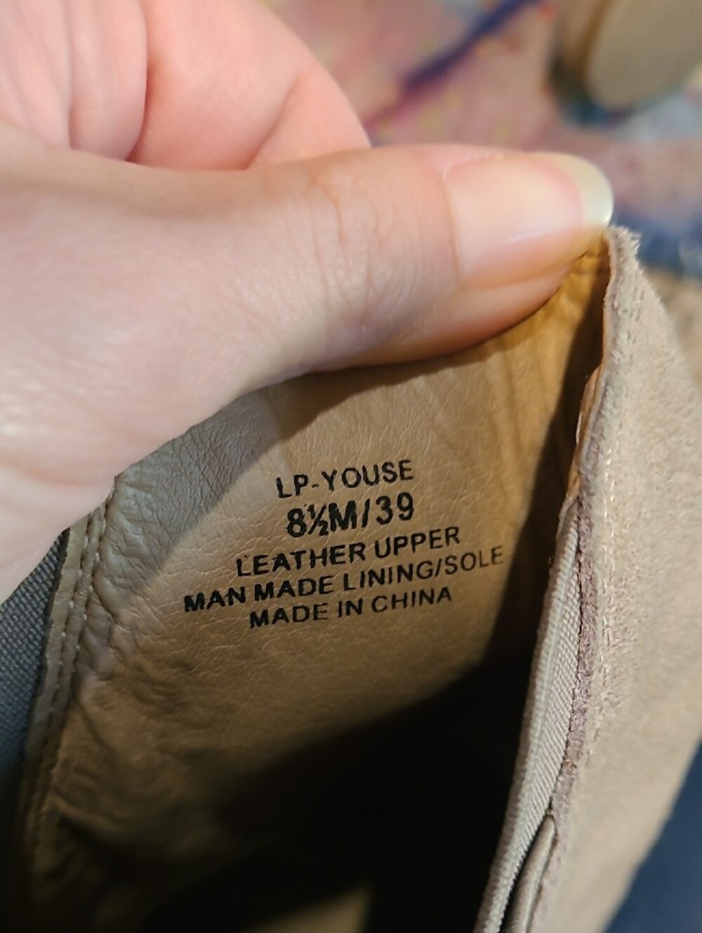 Lucky Brand Youse Women's Taupe Suede Wedge Ankle Booties Size 8.5 - Picture 7 of 8